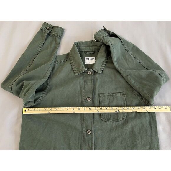 Old Navy Military Jacket Women , 100% Cotton. Women's Sz Large Tall - Picture 7 of 12